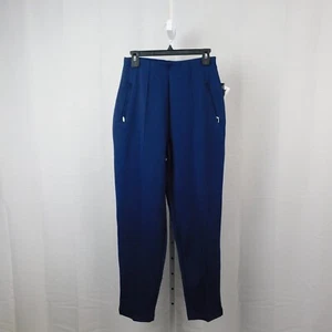 Karen Scott Zipper Pocket Stretch Pull-On Pants Navy Medium #1439 - Picture 1 of 8