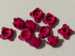 Lego ~  FLOWER EDGE ~ 1x1 PLATE ROUND ~ Magenta ~ 33291 ~ 10 pcs ~ - Picture 1 of 1