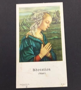 Vintage Collectible Made Italy Religious Holy Prayer Bible Card Reverence Marker - Picture 1 of 10