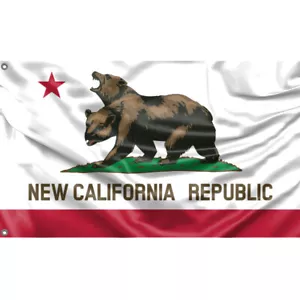 Nuevo California Republic, Fallout Flag Diseño Único 3x5 Pies / 90x150 cm Hecho en la UE - Imagen 1 de 4