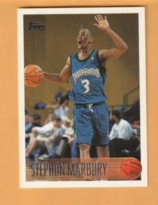 Stephon Marbury Minnesota Timberwolves 1996-97 Topps #177 radiocontrol Georgia Tech 8V - Imagen 1 de 2