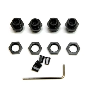 Axial Wraith/SCX10 Black Aluminum 17m Wheel Hex Conversion Set STRSTA31266BK - Picture 1 of 1