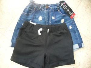 Paket mit 2 Jordache Jeansshorts Mädchen Größe 7, also schwarzen Überziehshorts NEU!! - Bild 1 von 11
