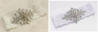 Liga de novia - Joya - Opciones marfil y blanco - Encaje - Boda Foto 1 de 3