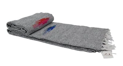 Manta Gris Mexicana Thunderbird Gris Yoga Tapiz Nativo Falsa Tiro XL México Foto 1 de 4