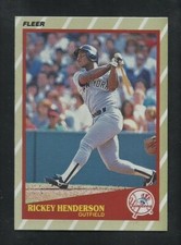 RICKEY HENDERSON 1989 FLEER SUPERSTARS  #22  MINT