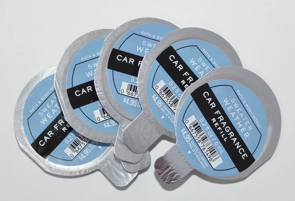 Bath & Body Works Sweater Weather Scentportable Car Fragrance Refill X3