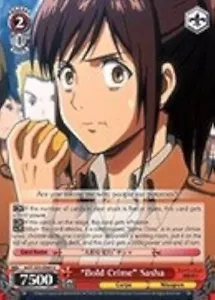 "Bold Crime" Sasha - AOT/S35-E069 U - blanco negro Attack On Titan Vol.1 - Imagen 1 de 1