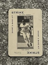 TONY GWYNN #’d /65 - 2005 Donruss Throwback Threads Polo Grounds SP #PG-99 HOF