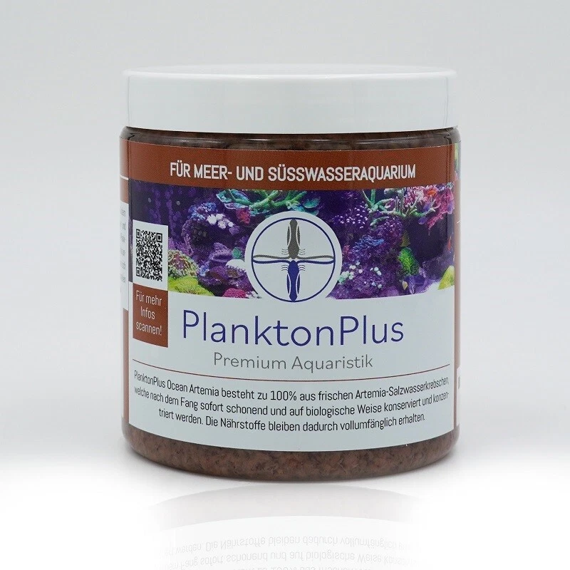 PLANKTONPLUS AQUARISTIK PlanktonPlus Nature Artemia Zooplankton Fischfutter Meerwasser Süßwasser 250ml