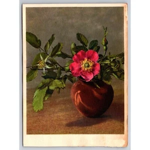 Postcard Rosa Alpina Alpenheckenrose 0712 - Picture 1 of 2