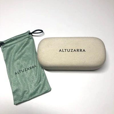 Estuche Gafas de Sol Altuzarra Cubierta Verde Crema Gafas Protección Foto 1 de 4