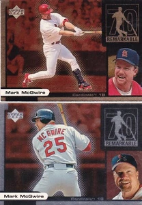 1999 Upper Deck Ovation #M5 and #M7 Mark McGwire ReMarkable Moments 2 card Lot - Picture 1 of 2