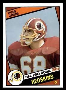 Tarjeta de novato Russ Grimm 1984 Topps #381 radiocontrol - Imagen 1 de 2