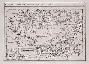 Antique map, Bellin, Carte de la Tartarie Occidentale - Picture 1 of 1
