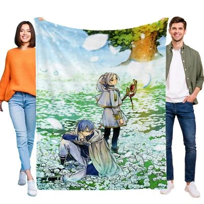 Frieren Beyond Journey's End Throw Blanket Super Soft & Comfy Blanket for Gifts - Image 1 of 4