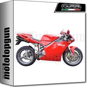GPR 2 EXHAUST HOM FURORE BLACK DUCATI 748 S - SP 1999 99 2000 00 2001 01 2002 02 - Picture 1 of 3
