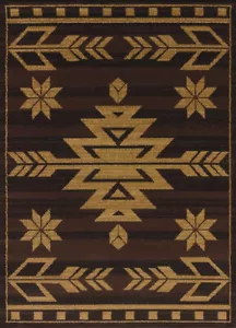 Warm, rich color tones with southwestern design 7'10" x 10'6" Rectangle Area rug - Picture 1 of 1