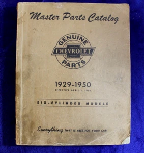 1929-1950 Chevrolet Master Parts Catalog Accessory GM Book Cars Trucks - Picture 1 of 14