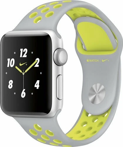 Apple Watch Sport Nike+ 38mm Silver Alum MNYP2LL/A Silver/Volt Nike Sport Band - Image 1 of 2