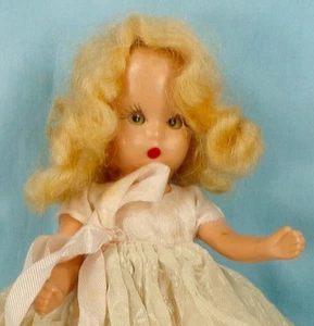 Nancy Ann Storybook Doll Hard Plastic 5.5in Blonde Hair Vintage NAME HELP - Picture 1 of 7