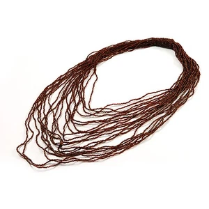 Collar Disfraz Chocolate Multi-Hebras Cuentas - Imagen 1 de 5