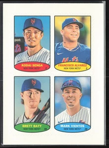 2023 Topps Heritage #74S-13 / 14 / 15 / Senga / Alvarez / Brett Baty / Vientos - Bild 1 von 2