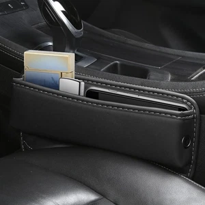 Car Seat Gap Filler Organizer, Leather Car Cup Holder Gap Bag, Adjustable Car... - Picture 1 of 7