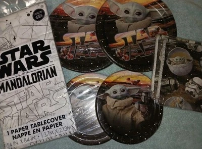 Decoraciones de cumpleaños de Star Wars. Servilletas, platos, globos. Lote. Nuevo Foto 1 de 4