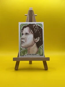 2015 Topps Star Wars Masterworks Princess Leia 1/1 Sketch Card By Tina Berardi - Picture 1 of 2