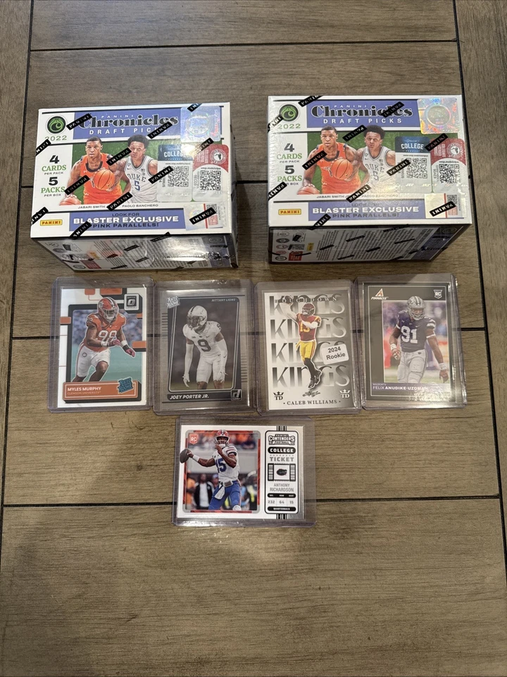 2022 Panini Chronicles Draft Picks Basketball Blaster Bo 5 card LOT