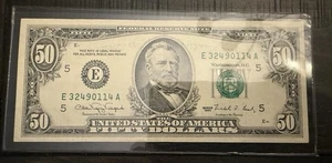 US $50 Federal Reserve Note Richmond, VA Series 1990 Ungraded Serial E32490114A - Picture 1 of 4