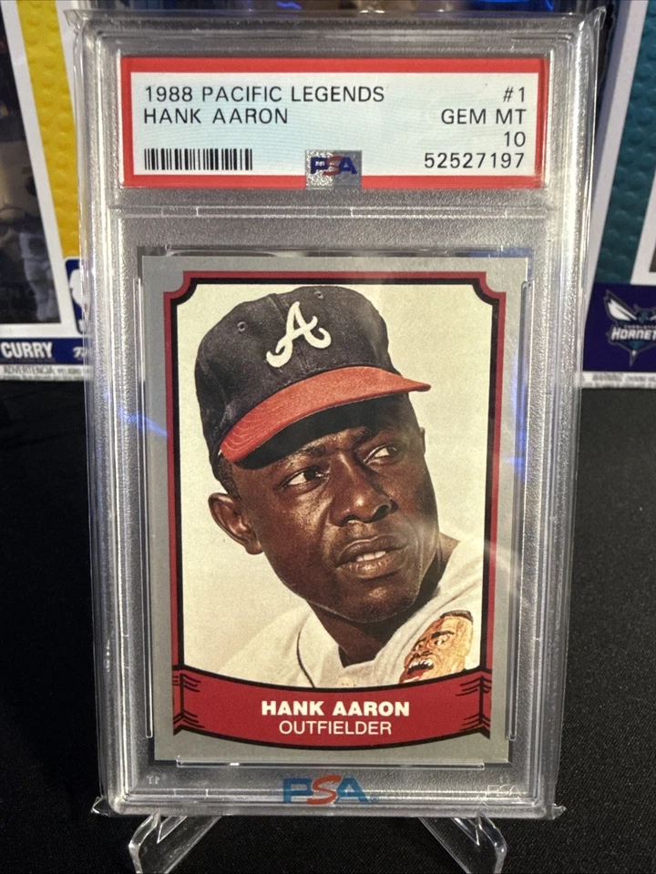 Pacific Baseball Legends 1988 - Hank Aaron #1 PSA 10 GEM MT. POP 17 Foto 1 de 2