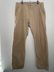 KUHL Slax Pants Mens 36x32 Khaki Chino Stretch Lightweight Hiking Travel Outdoor - Picture 1 of 11