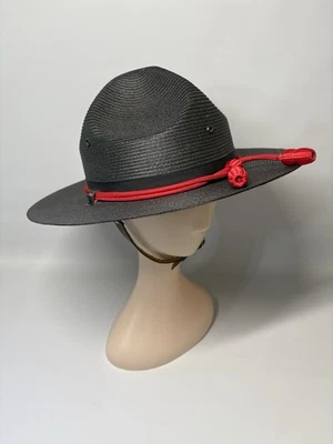 Sombrero de Colección Stratton Autoformado Estructurado Negro Gorra Policía 7 3/8 Hecho en EE. UU. Foto 1 de 4