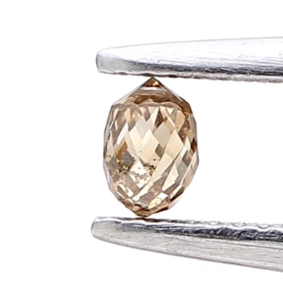 0.12 ct natural diamond briolette shape bead cut diamond 3 x 2 mm - Image 1 of 4