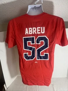 Wilyer Abreu #52 Boston Red Sox 2025 Spielername & Nummer Größe S rot neu ohne Etikett S88 - Bild 1 von 3
