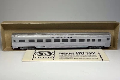 Con-Cor California Zephyr Budd USA Railroad Sleeper Car Coach Silver - HO Scale - Image 1 of 4