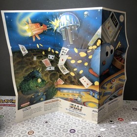 The Adventures of Lolo HAL Nintendo NES Foldable Promo Poster Insert ONLY