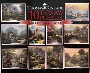 THOMAS KINKADE "Maler des Lichts" Collector's Edition 10 Puzzle Set. SEHR GUT! - Bild 1 von 4