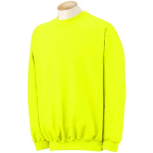 HI-VIZ SWEATSHIRT- SAFETY GREEN - SMALL - Picture 1 of 3
