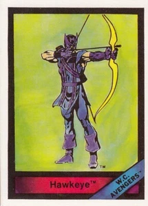 Marvel Universe Serie 1 1987 Imágenes de cómic Tarjeta Base Única # 40 Hawkeye - Imagen 1 de 2