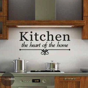 Kitchen The Heart Of The Home Vinyl Wall Decal Sticker - Picture 1 of 4