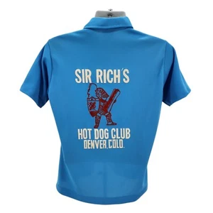 Vintage King Louie Mens M/L Bowling Shirt Sir Rich's Hot Dog Club Denver Colorad - Picture 1 of 14