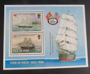 Isle of Man 1988 Manx Sailing Ships MS389 MNH UM unmounted mint - Picture 1 of 1