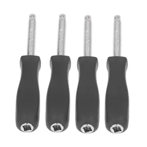 4PCS 1/4" Avvitatore Spinner Presa Dado Avvitatore Maniglia Barra Prolunga Strumento - Foto 1 di 10