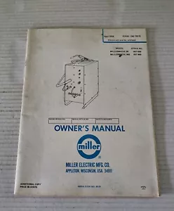 Owners manual miller nwsa code 4579 - Picture 1 of 4