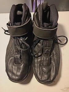 💥Nike Air Max Penny IV 4 Blackout Men Size 12 Basketball Shoes Black💥 - Picture 1 of 7
