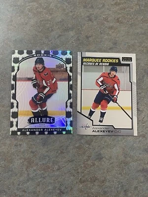 2020-21 Upper Deck Allure - Rookie 2005 NHL Shield Alexander Alexeyev Both Ship - Image 1 of 2