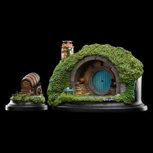 WETA Herr der Ringe 2A Hill Lane Hobbit Hole plus Barrel Cart Statue NEU - Bild 1 von 6
